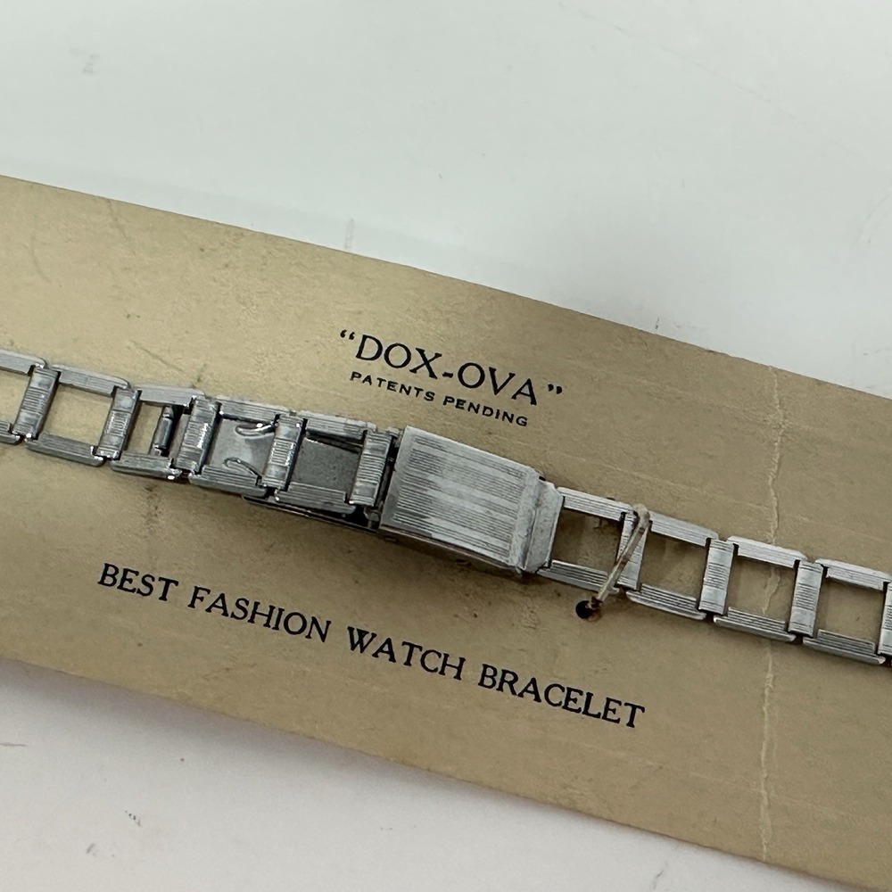 Vintage Chrome Plated Watch Band Dox-Ova Women's NOS